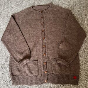 Handmade wool cardigan